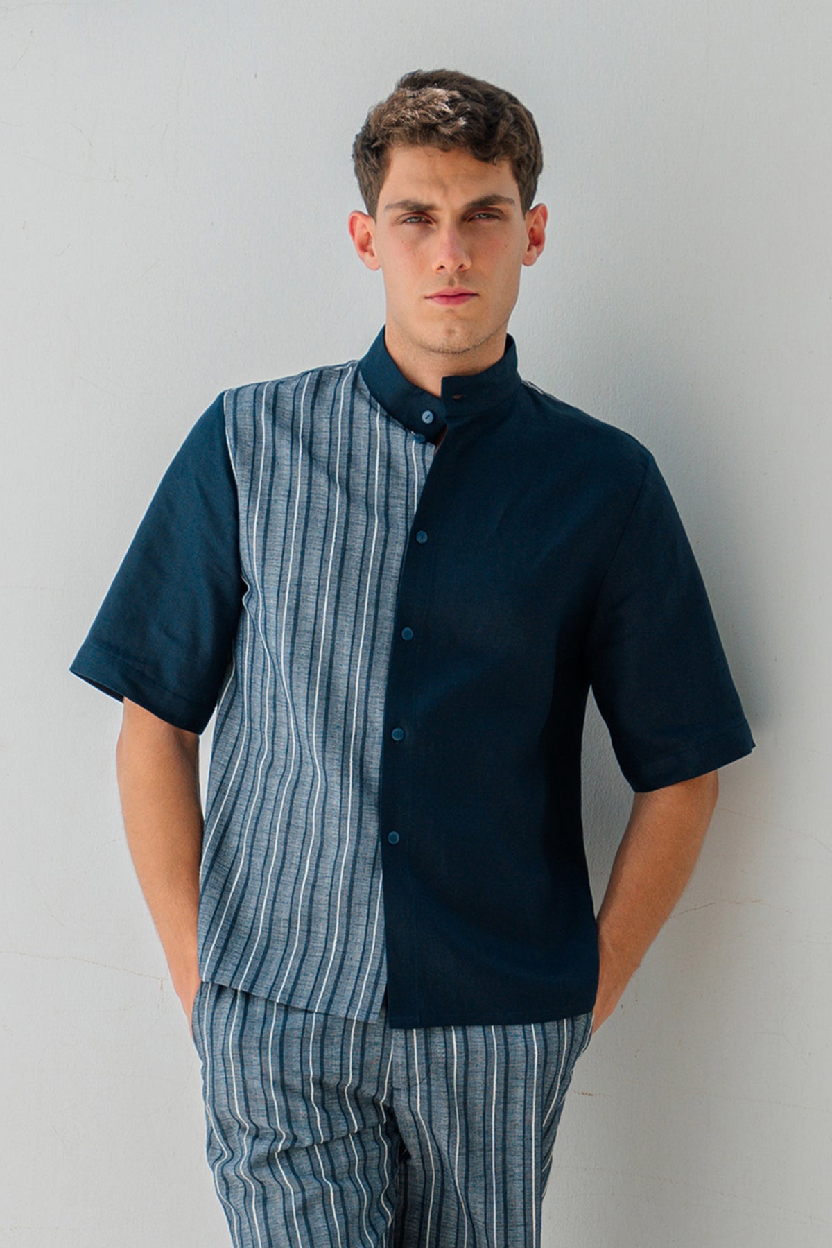 Asymmetrical waves shirt