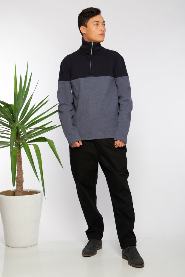 Bi-color sweater